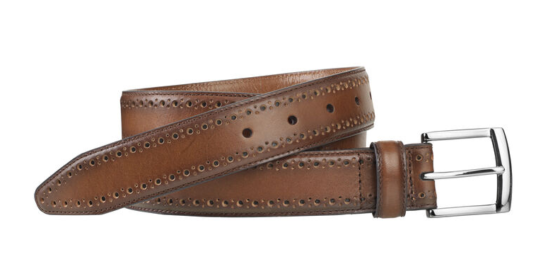 Johnston & Murphy - Perfed-Edge Belt 34 / Tan