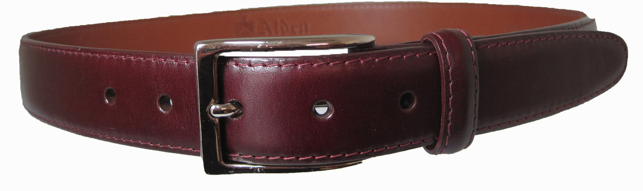 knee length dresses for ladies Belt Burgundy Cordovan