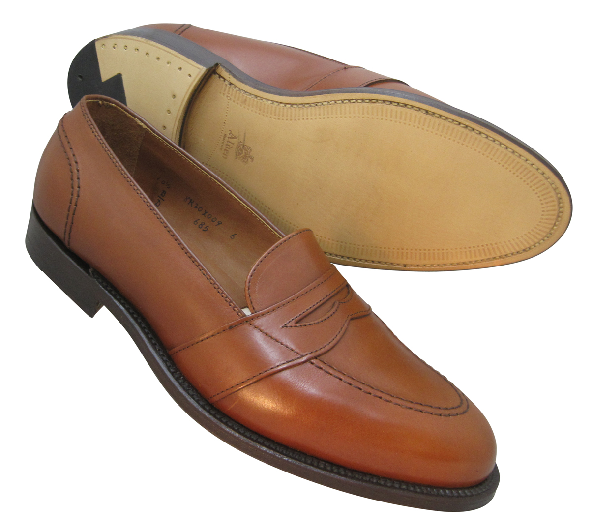 Cole Haan Tan Leather Slip-On Loafers Size 8.5E Cole Haan City Penny Loafers - Gem main image 4