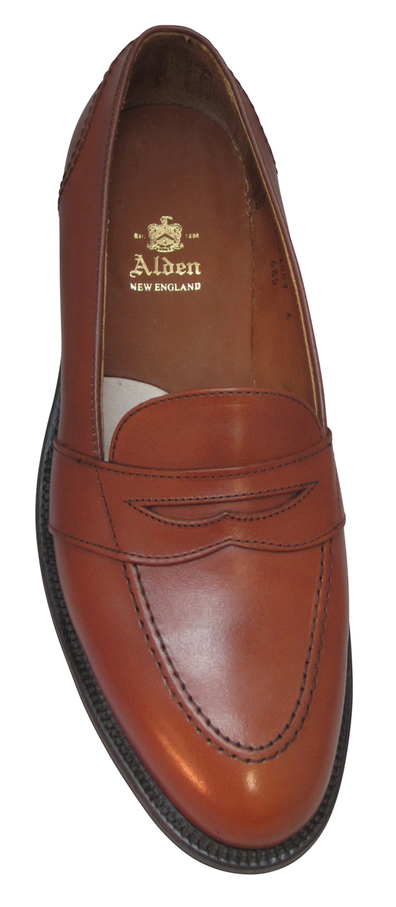 Alden Full Strap Slip-On Burnished Tan # 685 - Sherman  display picture 3
