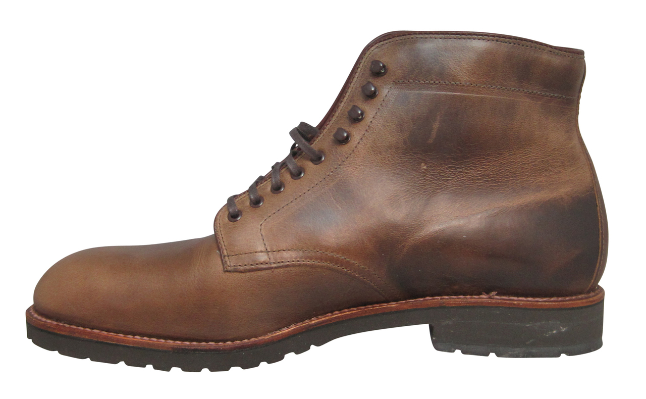 Alden Limited Edition 9 Eyelet Boot in Natural Aniline Leather