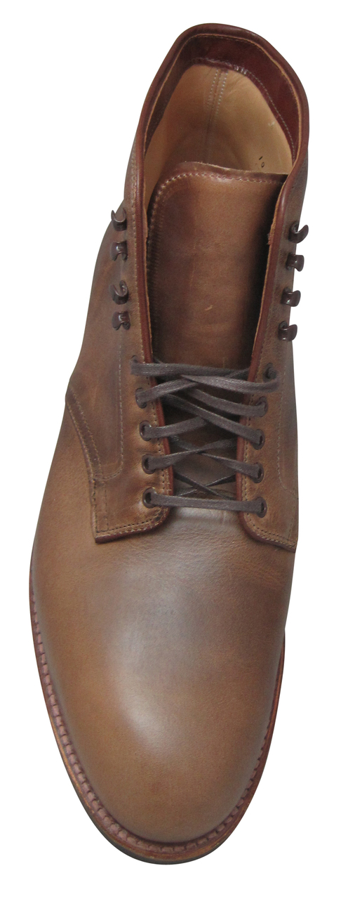Alden Limited Edition 9 Eyelet Boot in Natural Aniline Leather