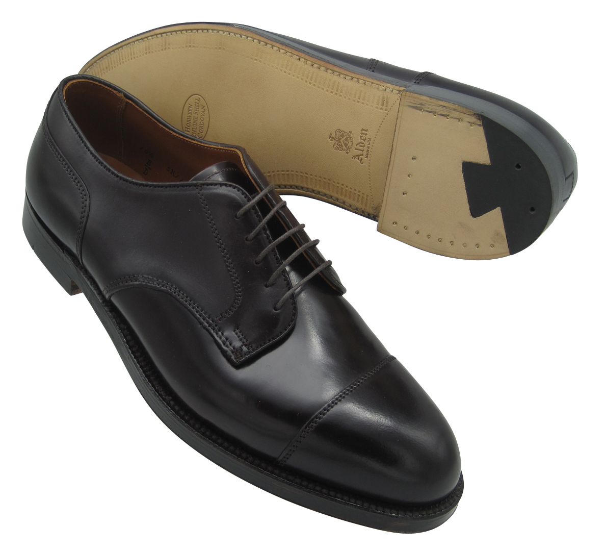 Alden Straight Tip Blucher Color 8 Genuine Shell Cordovan #2160