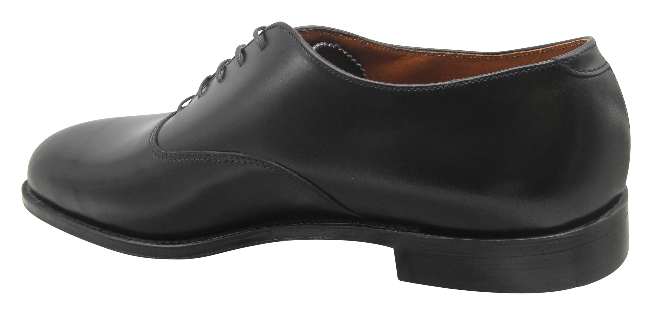 Alden Plain Toe Bal Black Calfskin #932 - Sherman Brothers Inc