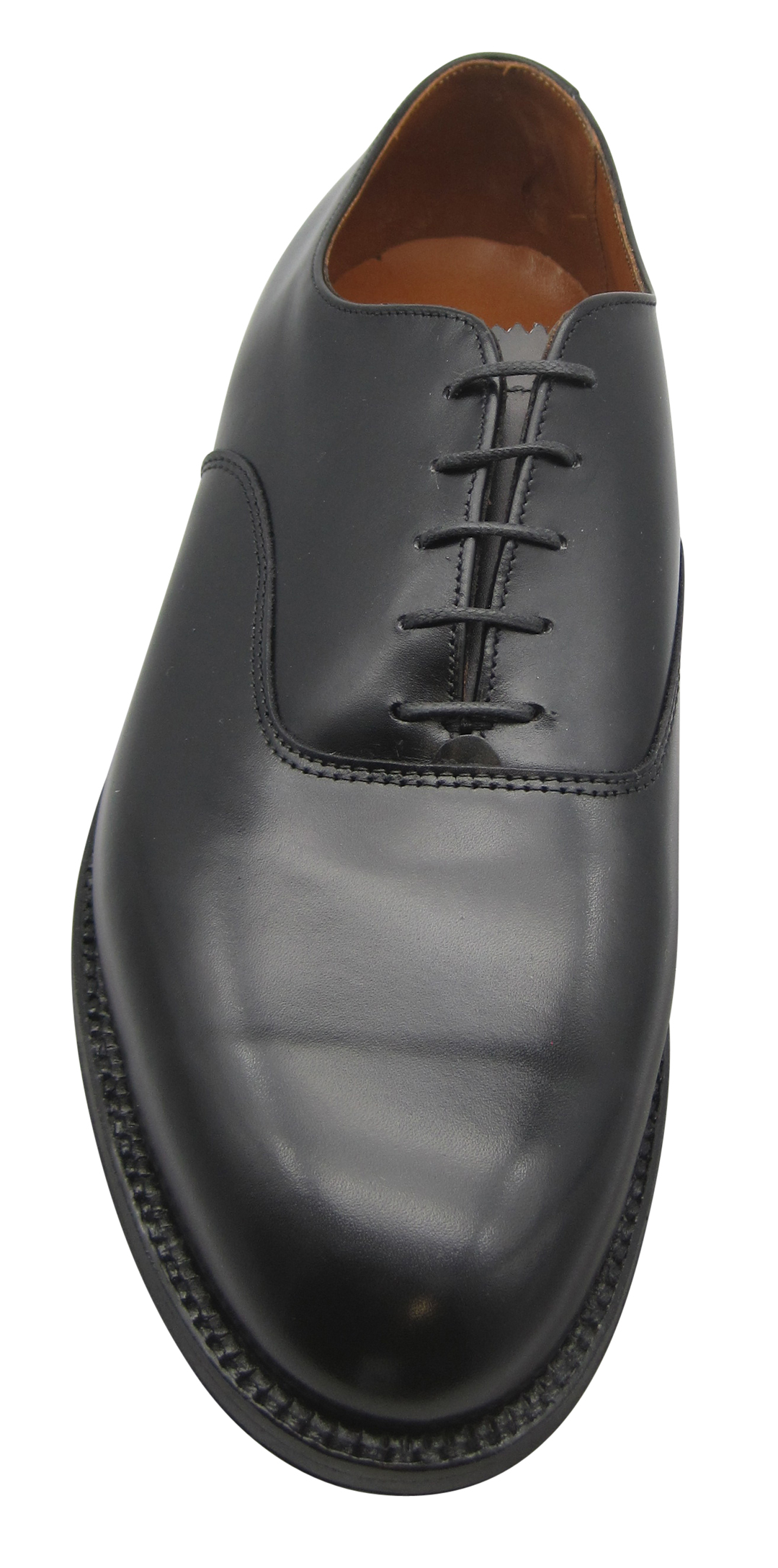 Alden Plain Toe Bal Black Calfskin #932 - Sherman Brothers Inc