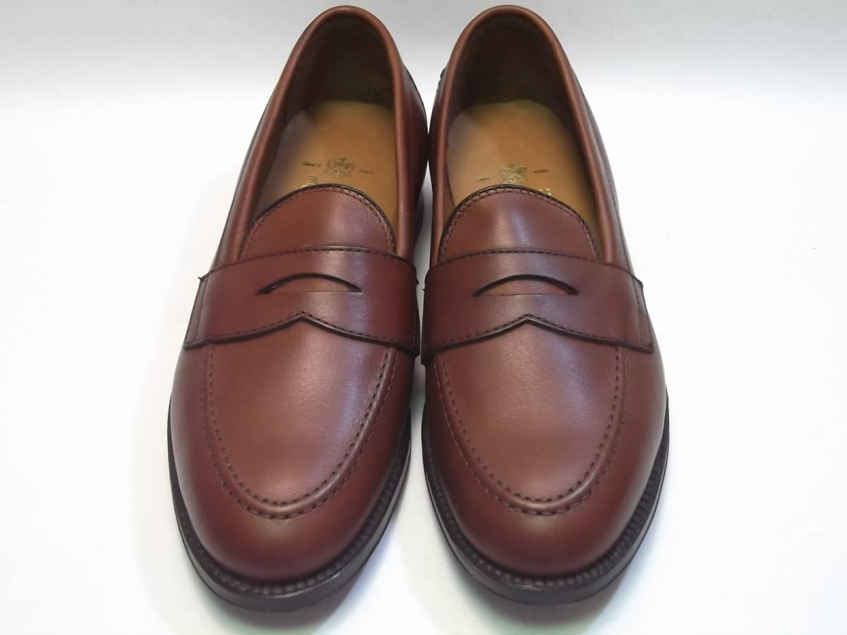 Alden Men\'s Honey Tan Leather Penny Loafers Sz 11.5 Vintage ALDEN Tan Calfskin Leather Slip-on Loafers | Size 11  main image 2