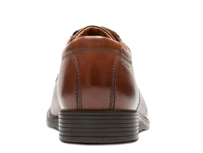 Clarks Men's Tilden Cap Dark Tan Leather - Sherman Brothers Inc