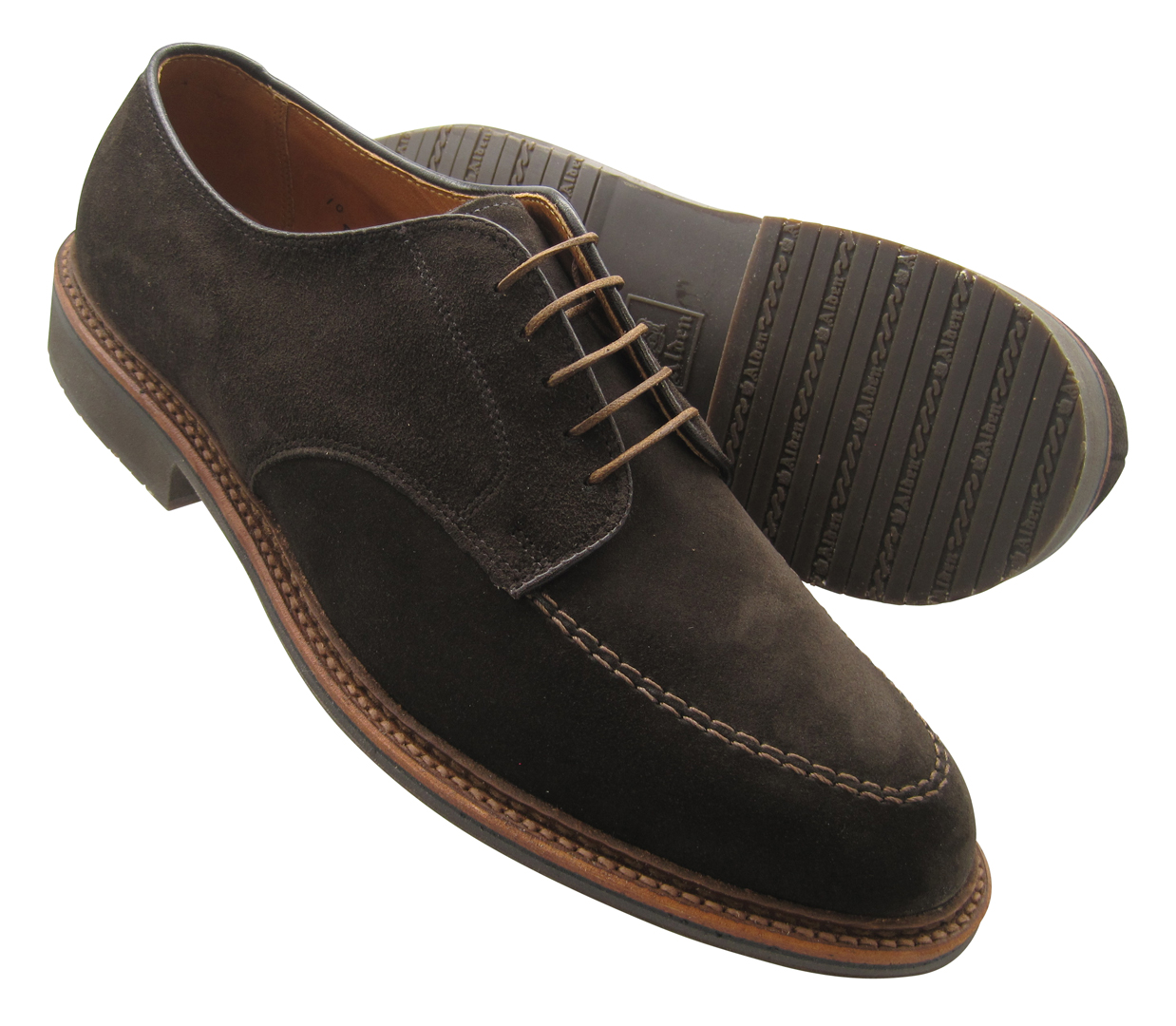 売れ筋商品 Alden Mocc Sherman - Suede Chocolate Dark Oxford Leisure Toe 靴