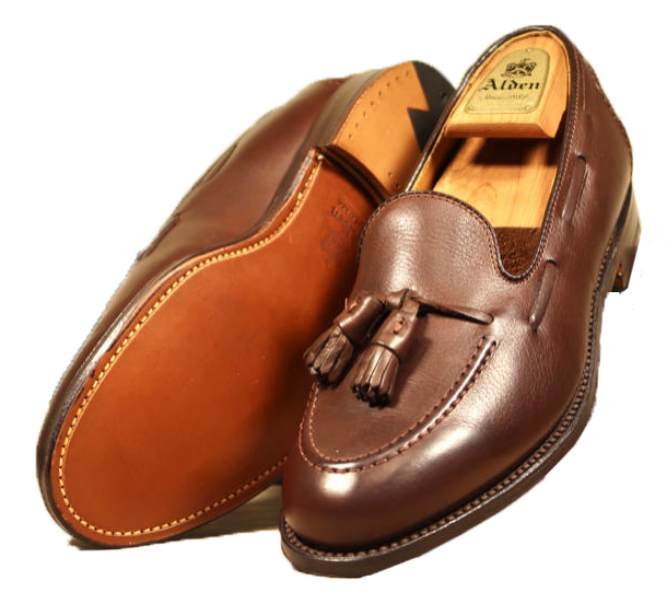 Alden Flex Welt Tassel Moccasin Dark Brown Soft Calf #3694F