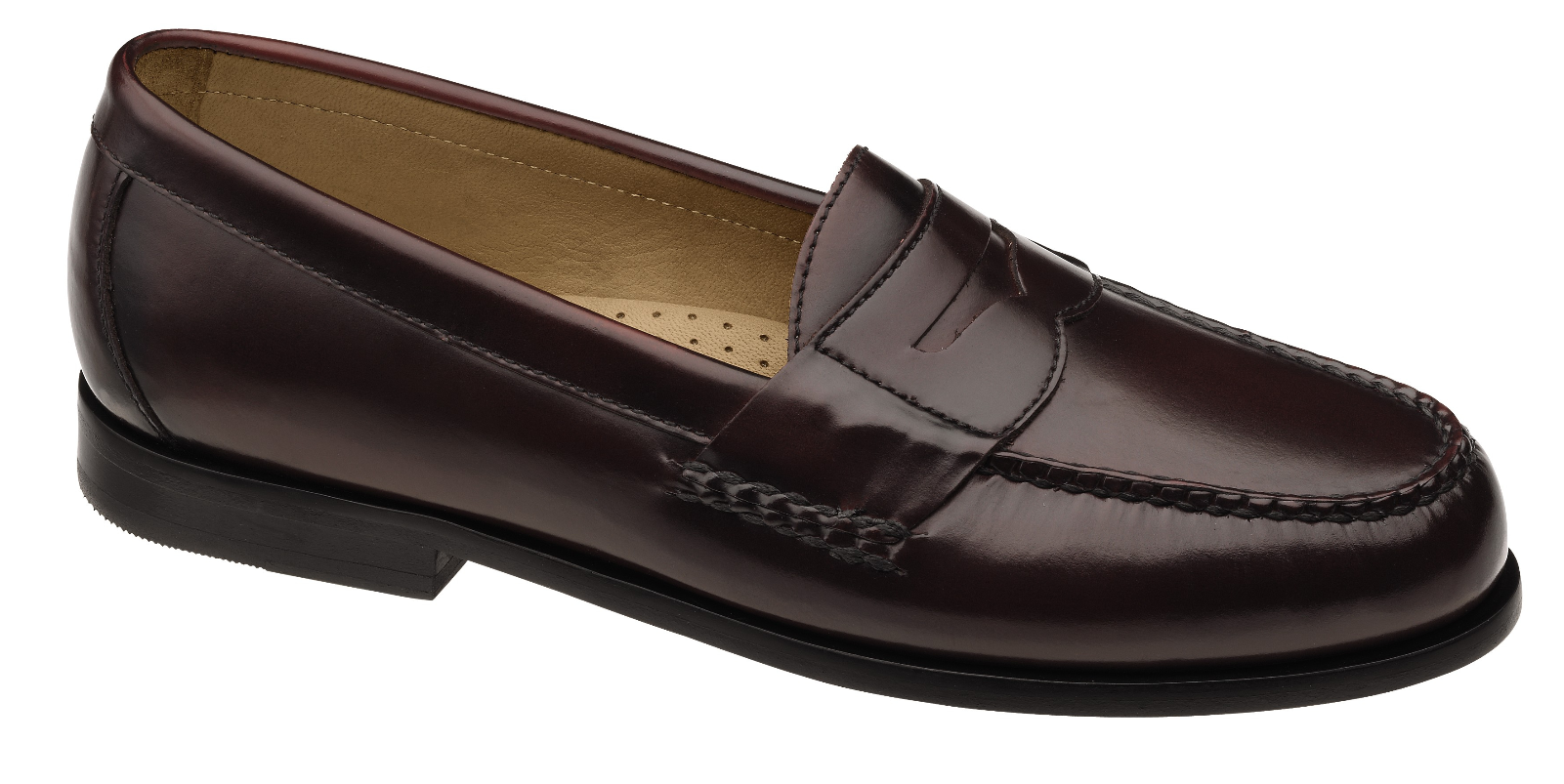 Johnston & Murphy   8 1/2 burgundy /black  New VTG Johnston & Murphy Shoes Burgundy Leather Men main image 4