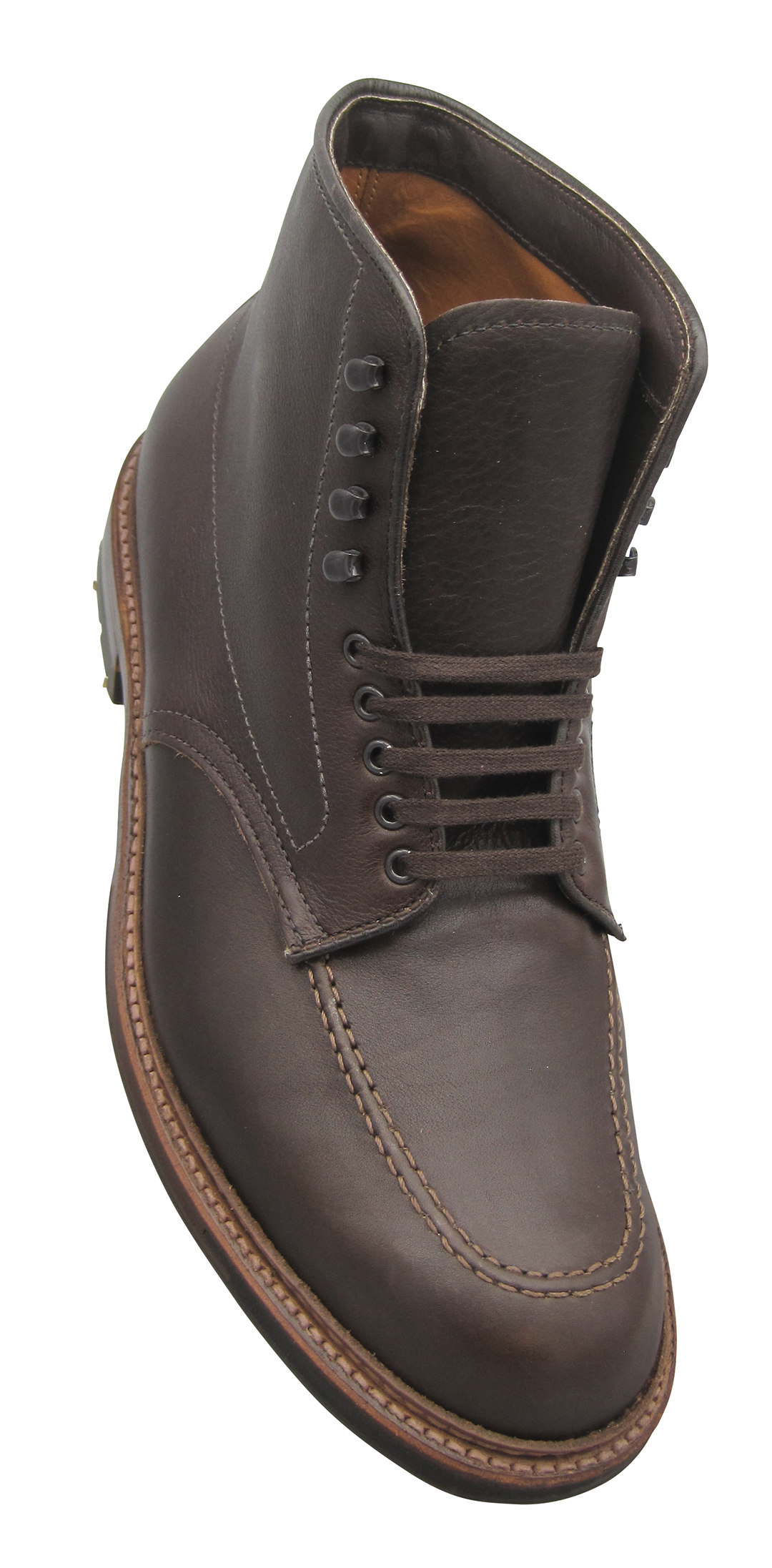 Alden Indy Workboot in Dark Brown Rusticalf with Commando Sole