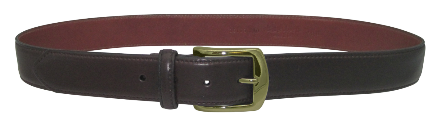 Alden 1.25" (32 mm) Genuine Shell Cordovan Dress Belt Color 8 with Gold Buckle #MB0908 | 38