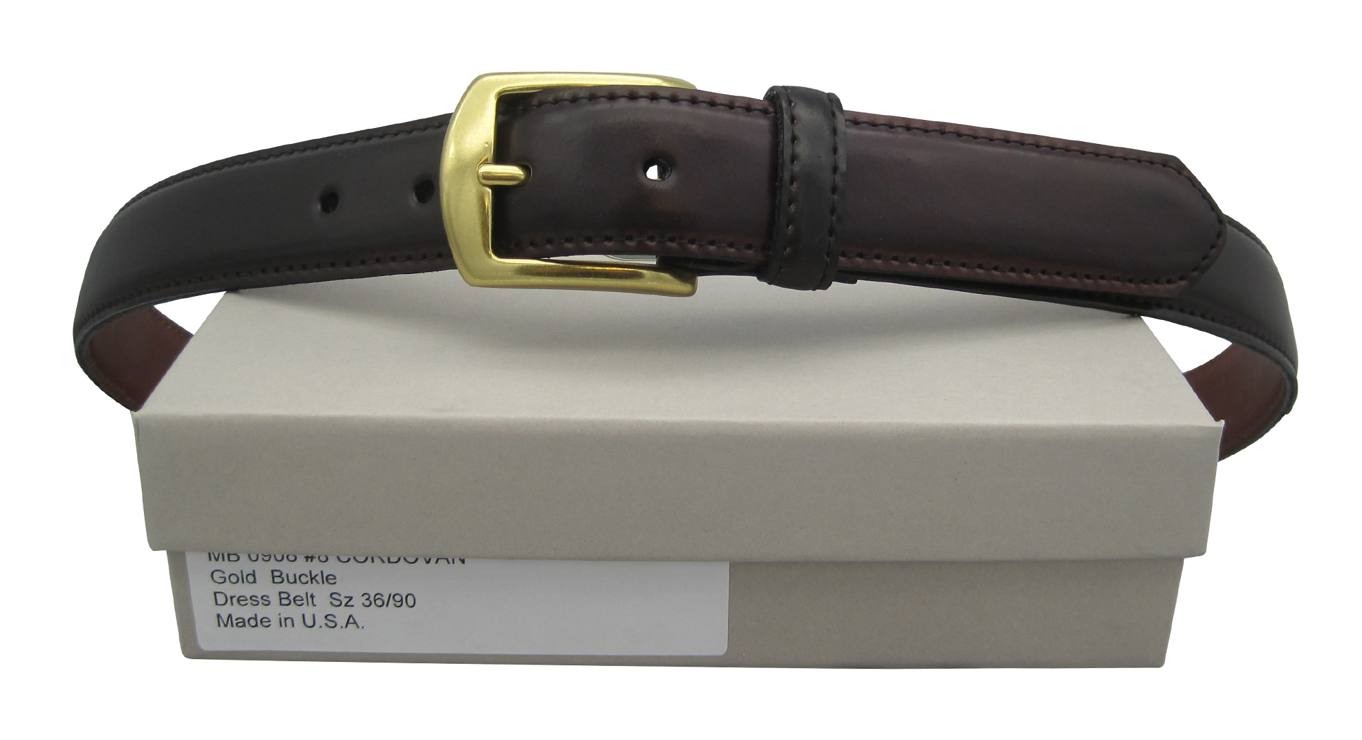 オールデン サイズ 34/85 レザー コードバン オリジナル ベルト メンズ