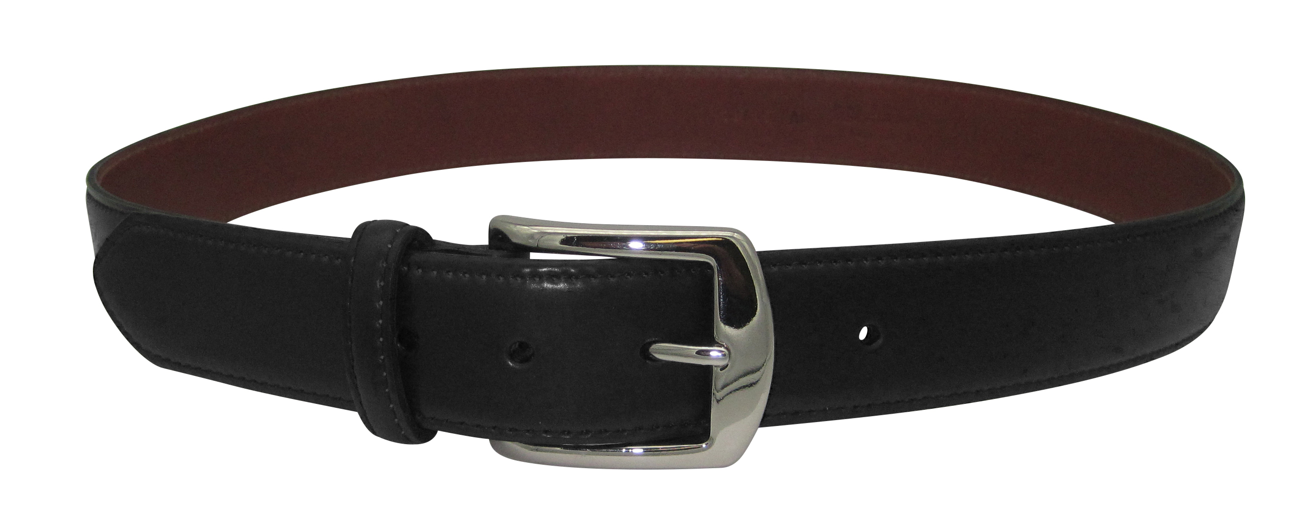 Alden 1.5" (38mm) Genuine Shell Cordovan Dress Belt Black with Nickel Buckle #MB5915 | 30