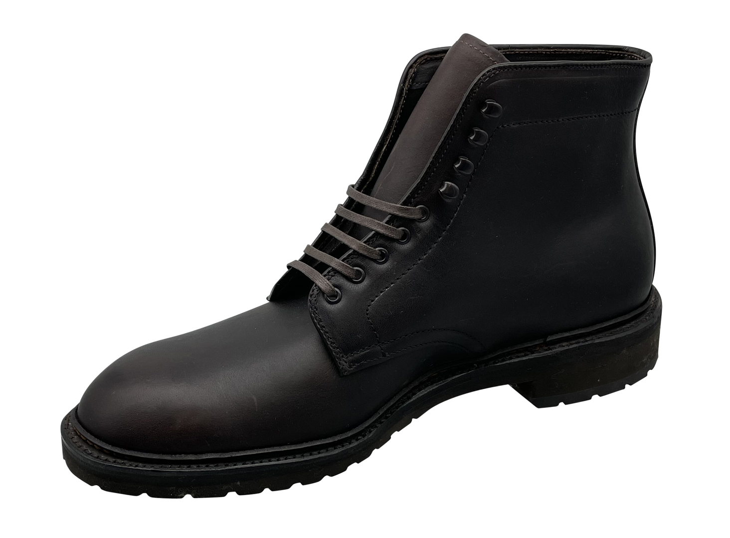 Alden Special Edition Navy Hi Plain Toe Boot in Kudu Leather