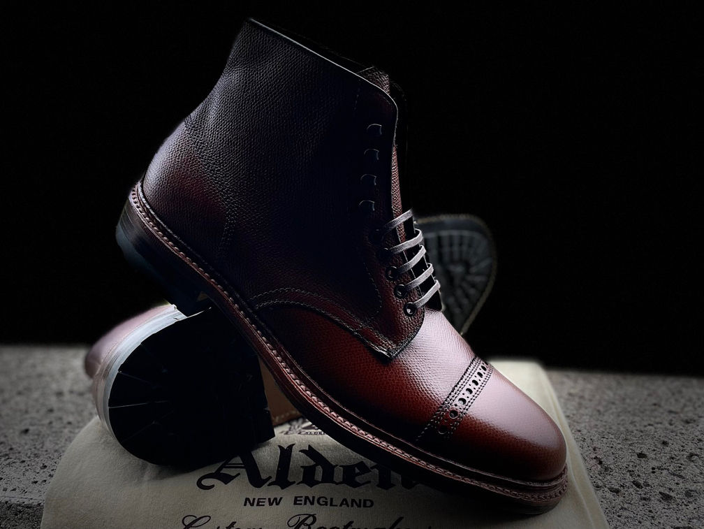 Limited Edition Swarthmore Jumper Boot in Brown Alpine Grain