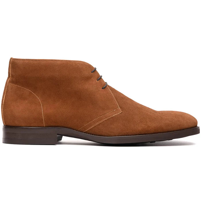 Zelli Marco Suede Calfskin Chukka Boot Tobacco - Sherman Brothers Inc