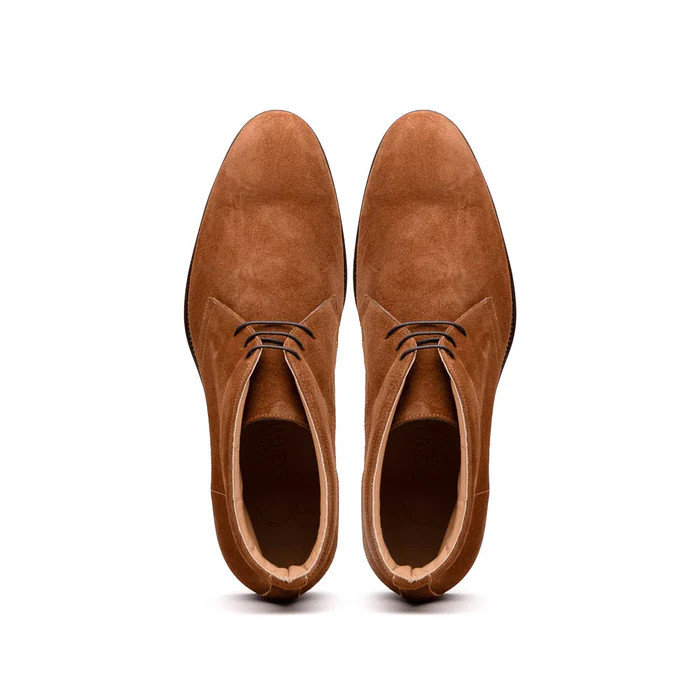 Zelli Marco Suede Calfskin Chukka Boot Tobacco - Sherman Brothers Inc