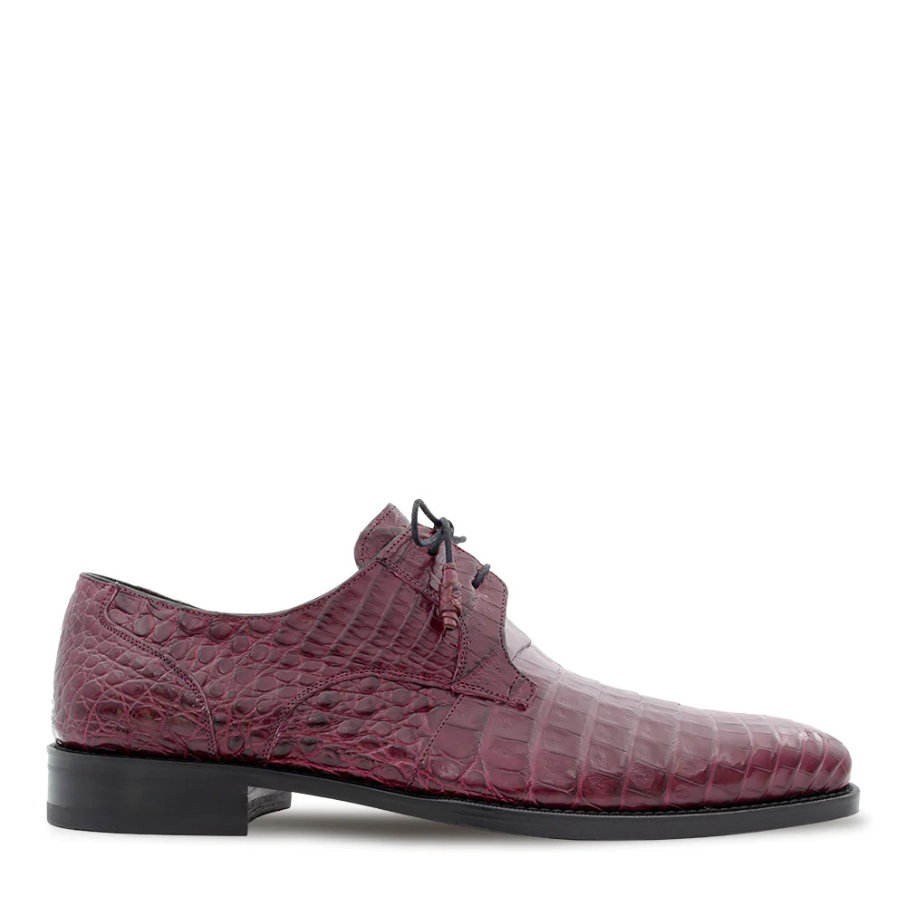 Mezlan Men's Crocodile Lace Up Anderson Burgundy Sherman