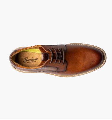 Florsheim Norwalk Plain Toe Oxford Comfortech Brown‎ Leather Derby Shoes 7.5M Florsheim - (A2505) Norwalk Plain Toe (Cognac) - Penners main image 3