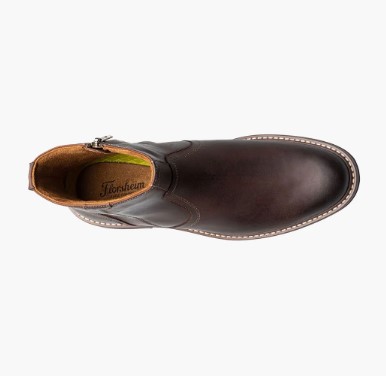 Florsheim Norwalk Plain Toe side zip boot Brown Crazy Horse Florsheim Norwalk Plain Toe side zip boot Brown Crazy Horse