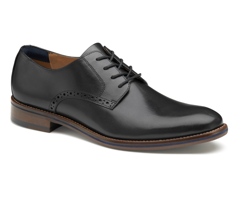 Johnston & Murphy Conard 2.0 Black Plain Toe Oxford - Sherman