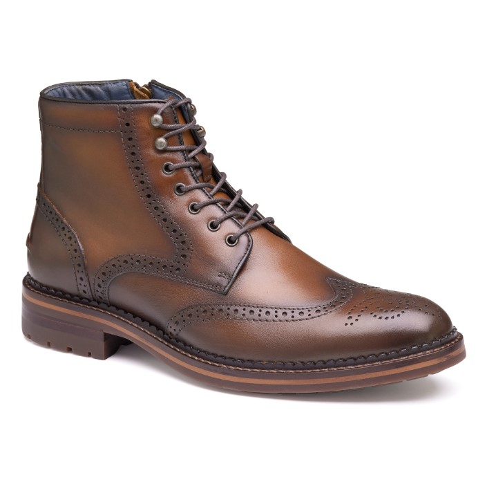 Johnston & Murphy XC FLEX CONNELLY WINGTIP BOOT Tan - Sherman