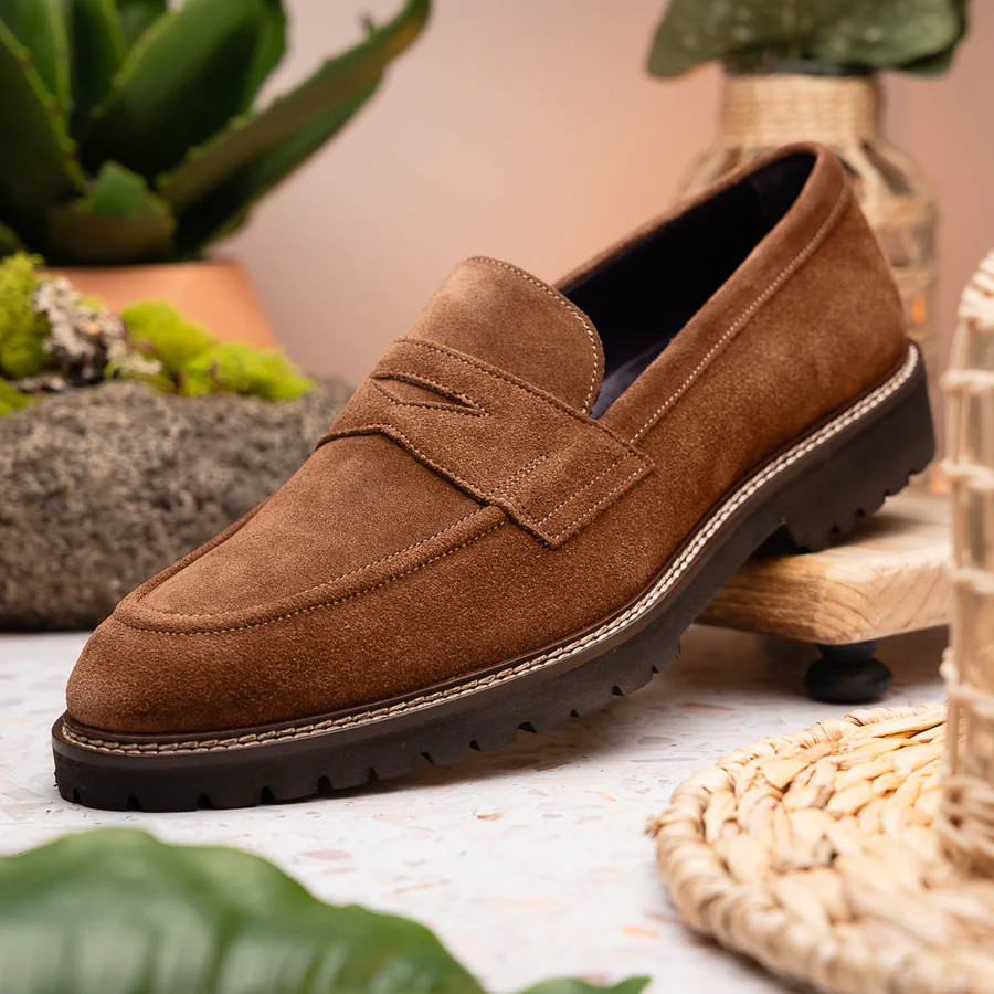 Zelli Italian Leather Suede Men’s Loafer Slip On Dress Shoe Zelli Italia Livorno Men main image 2