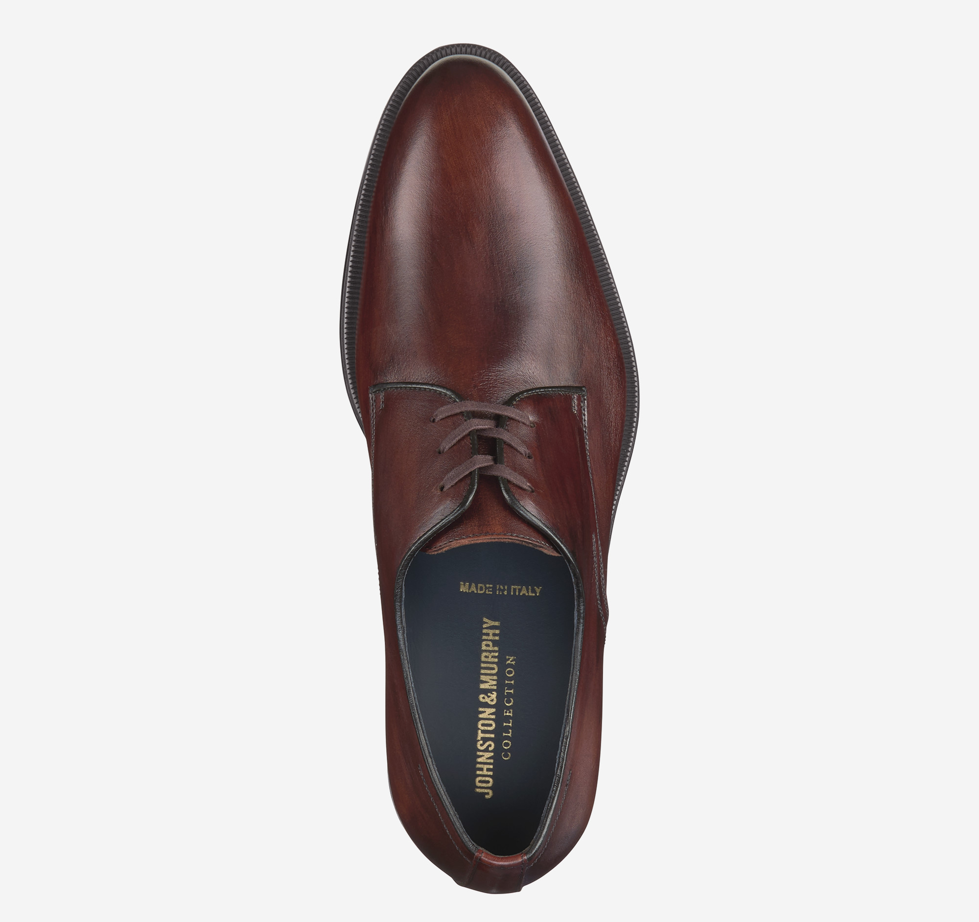 Johnston & Murphy Flynch Plain Toe Mahogany Italian Calfskin - Sherman Brothers Inc Johnston & Murphy Flynch Plain Toe Mahogany Italian Calfskin - Sherman Brothers Inc