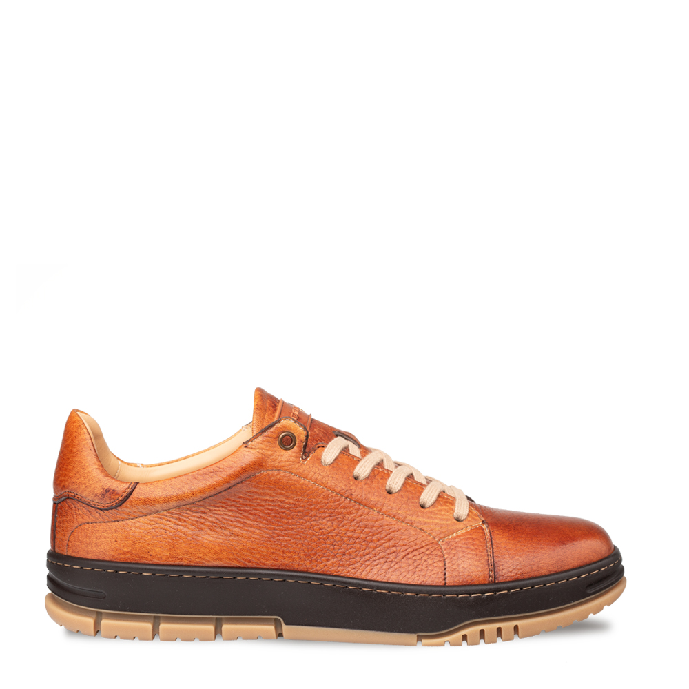 Mezlan Grazia Deerskin Street Sneakers Dark Cognac Clearance Only - Main Image