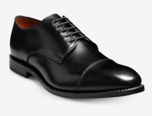 Allen Edmonds Park Ave Derby Black Leather Calfskin - Sherman