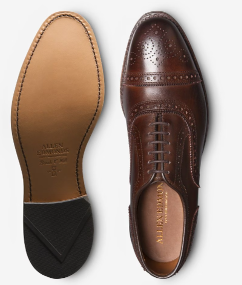 Allen Edmonds Strand Cap-toe Mahogany Calfskin - Sherman Brothers Inc
