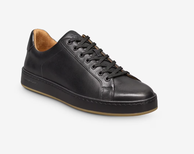 Allen Edmonds Barnes Lace-up Sneaker Black Leather - Sherman Allen Edmonds Barnes Lace-up Sneaker Black Leather - Sherman