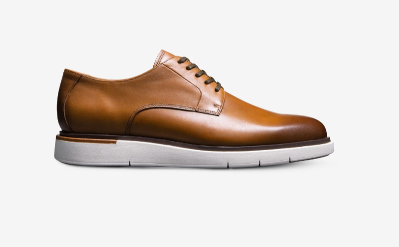 Allen Edmonds Carson Lace-up Hybrid Derby Walnut Leather - Sherman