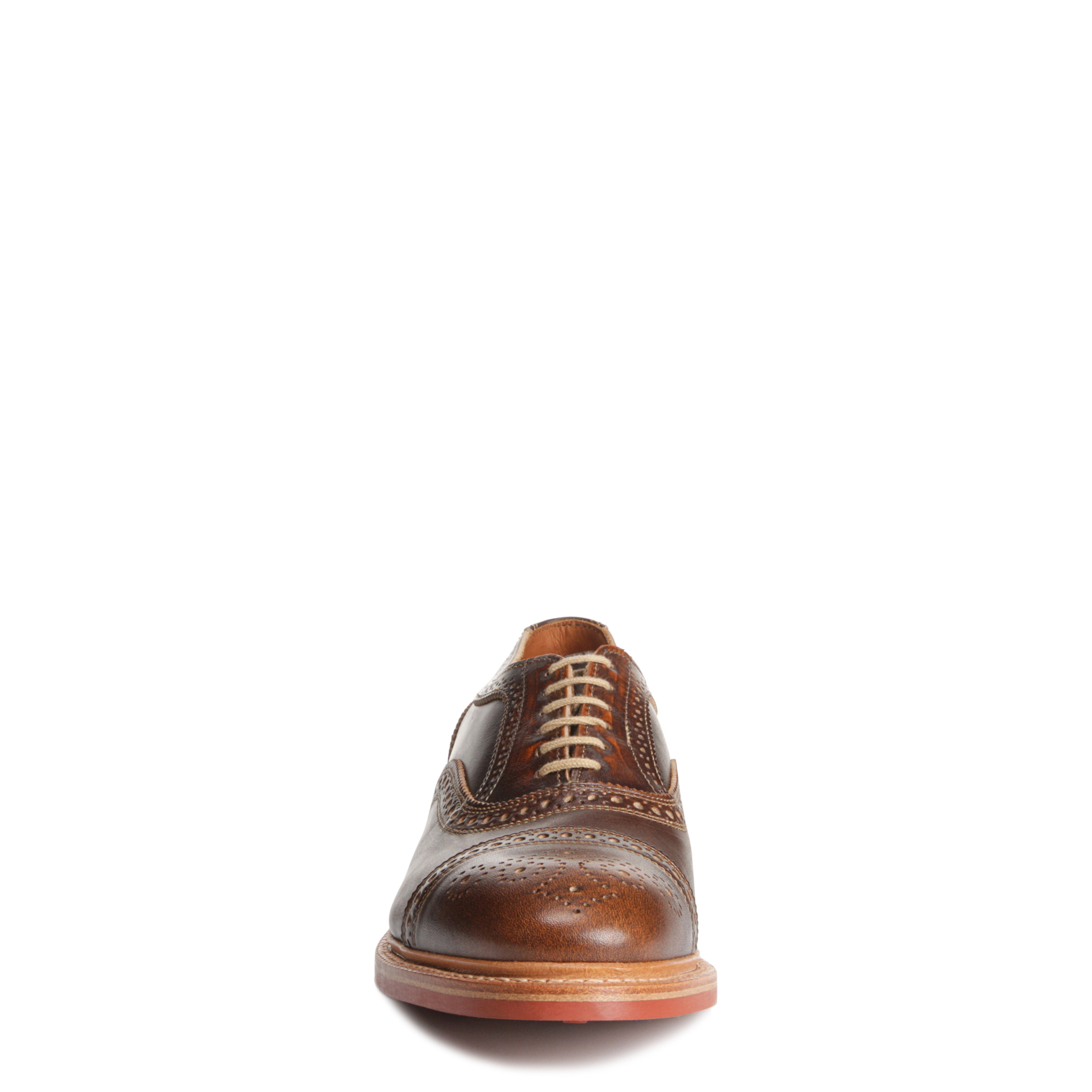 Allen Edmonds Strandmok Cap-toe Oxford Shoes Men\'s 8.5 B Brown Dainite Soles USA Strandmok Cap-toe Oxford with Dainite Rubber Sole | Men main image 3