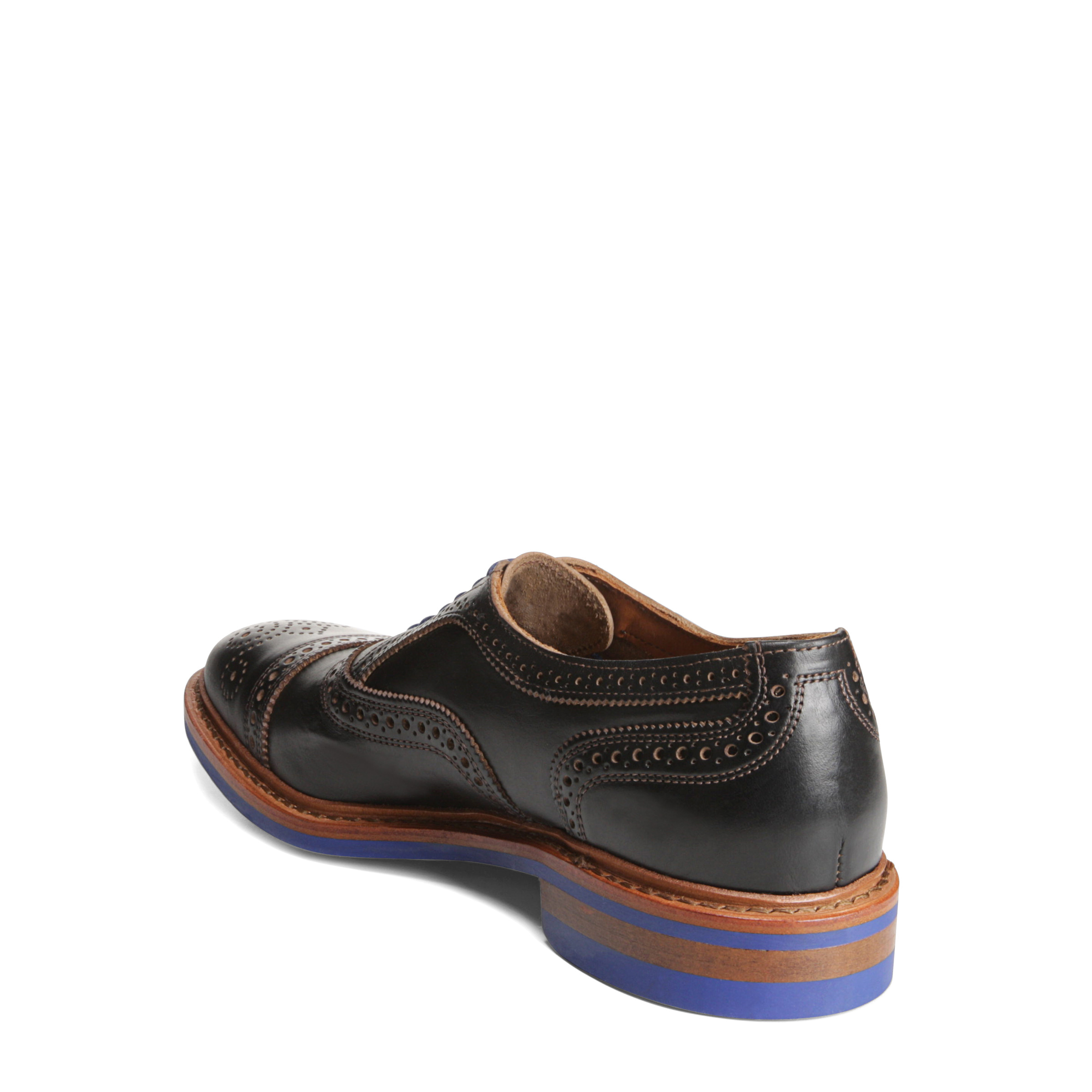 Allen Edmonds Strandmok Black Blue Chromexcel Oxfords Men\'s Size 9 Shoes Dainite Allen Edmonds Strandmok Cap-toe Oxford with Dainite Rubber  main image 2
