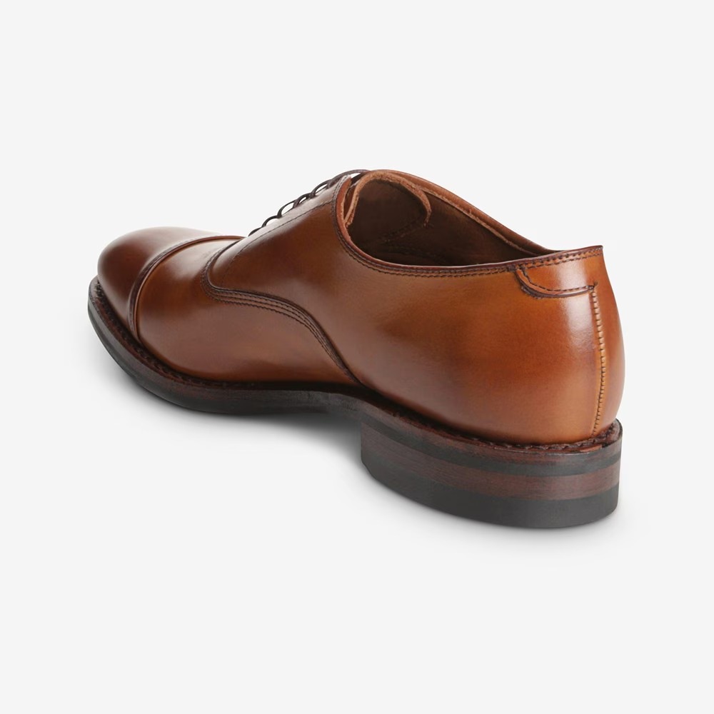 Allen Edmonds Port Washington Bond Street Dress Shoe Oxford Men\'s 9.5D Walnut Fifth Avenue Cap-toe Oxford Dress Shoe with Dainite Sole  main image 2