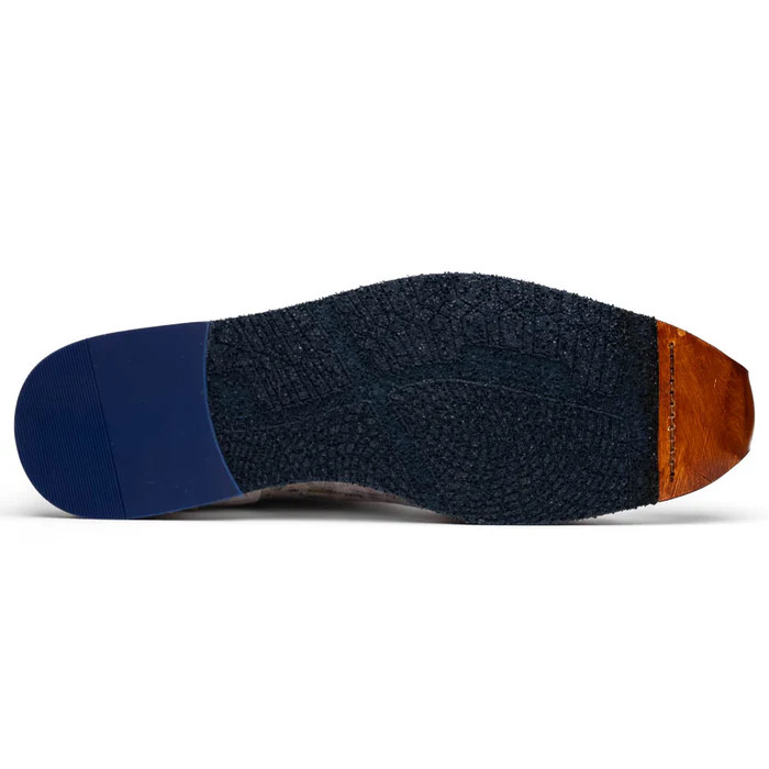 Zelli Leo Sueded Italian Goatskin Sneakers Grey Multi - Sherman