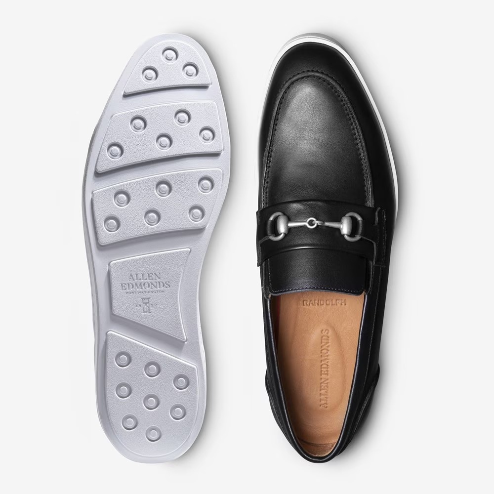 Allen Edmonds Randolph Bit Slip-on Sneaker Black Leather  display picture 1