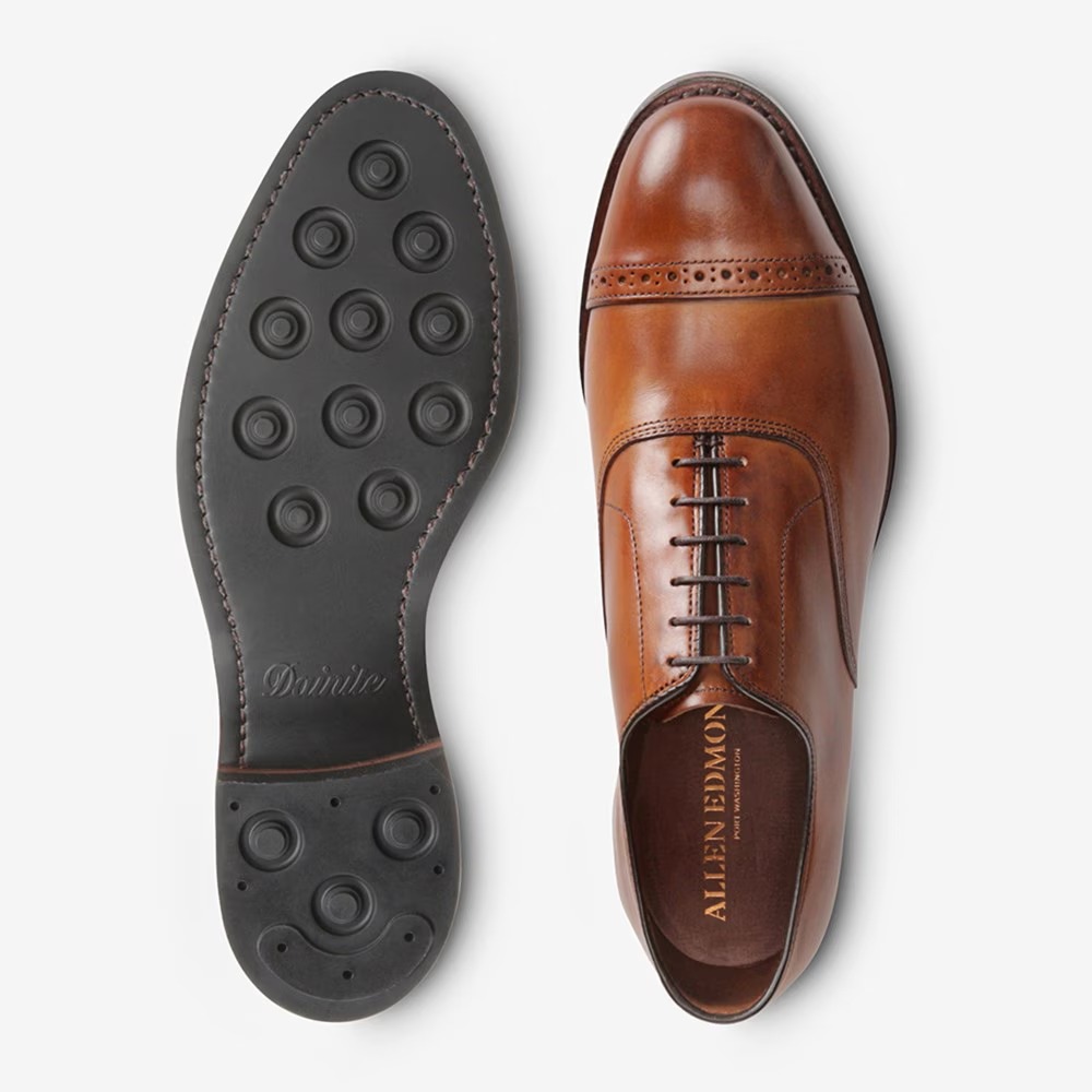 Allen Edmonds Fifth Avenue 5735 Walnu Leather Oxford Cap Toe Dress Shoe 9D USA ALLEN EDMONDS Fifth Avenue Walnut Men main image 4