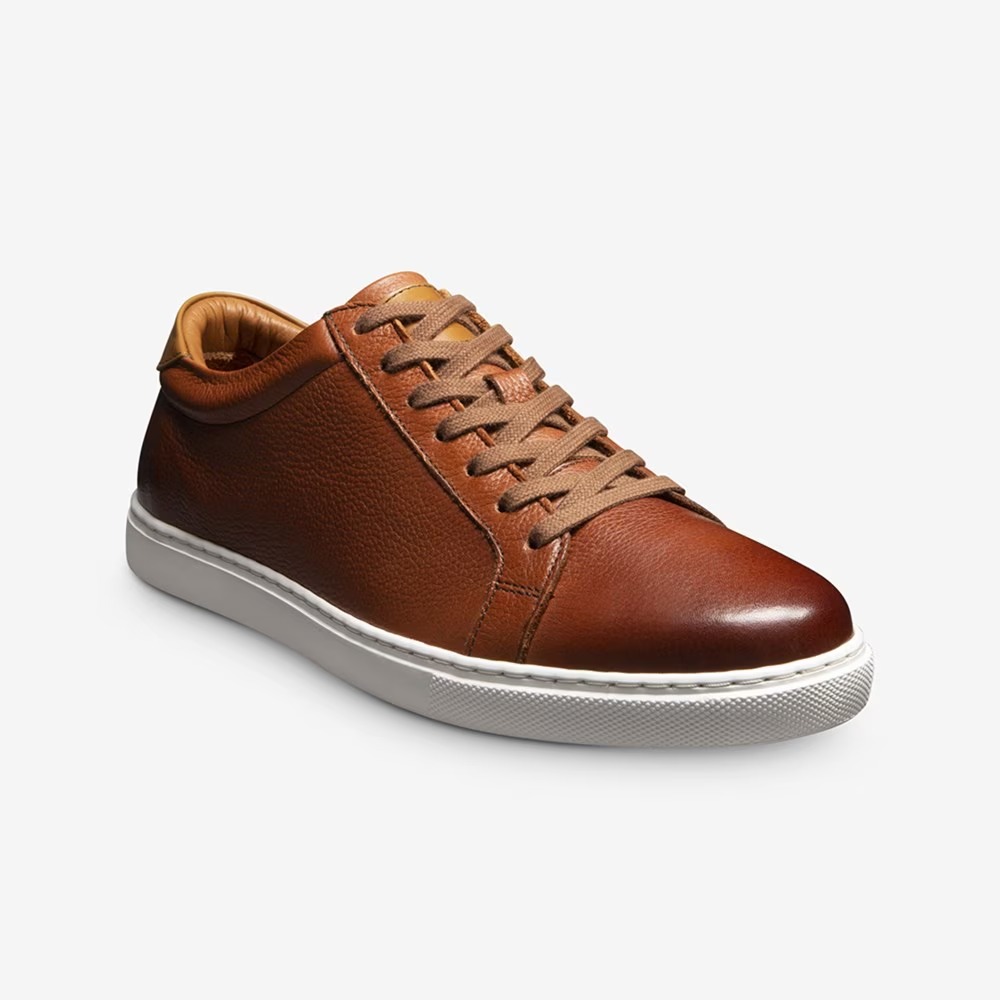 Allen Edmonds Courtside Lace-up Sneaker Chili Leather Sherman