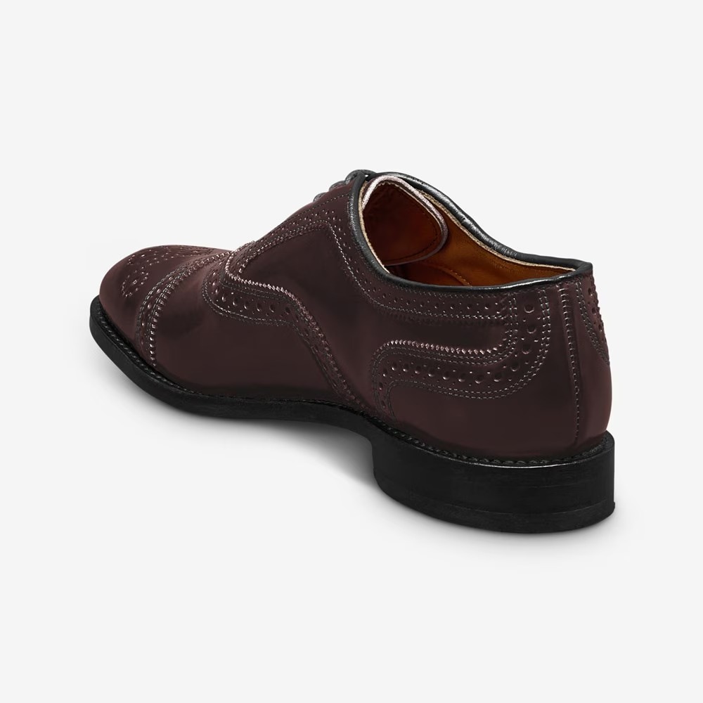 Allen Edmonds バーガンディ コードバン Allen Edmonds Park Avenue Shell Cordovan Cap-toe Oxford