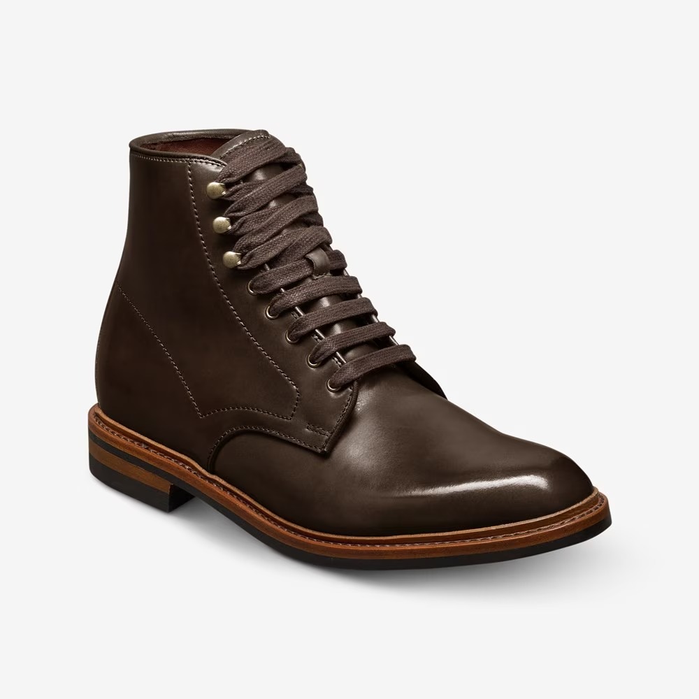 Allen Edmonds Higgins Mill Shell Cordovan Leather Boot Brown