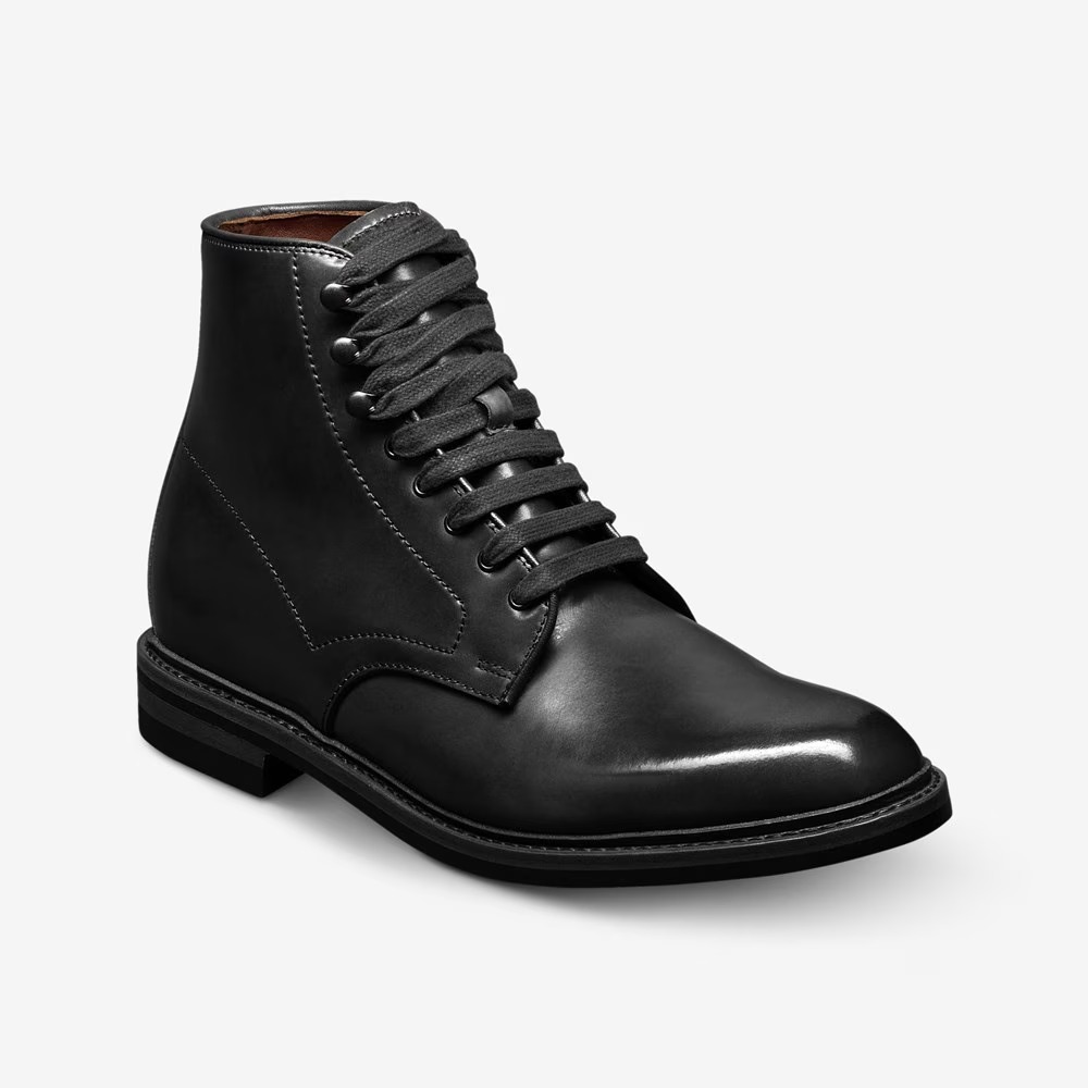 Allen Edmonds Higgins Mill Shell Cordovan Leather Boot Black