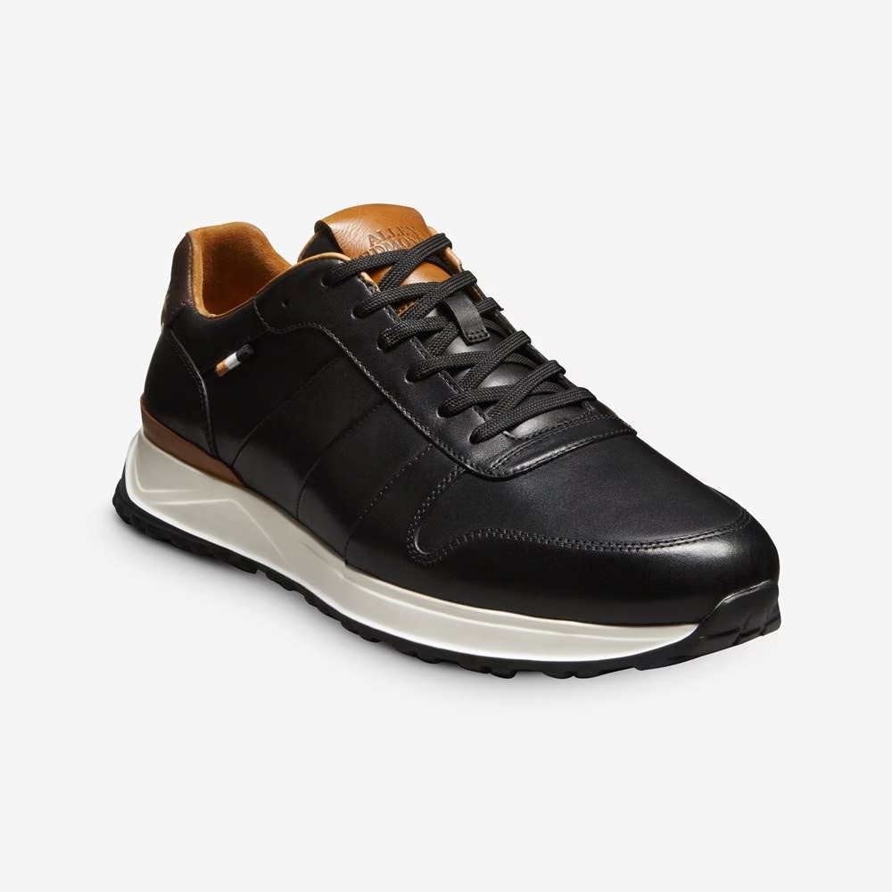 Allen Edmonds Lawson Lace-up Sneaker Black Leather - Sherman