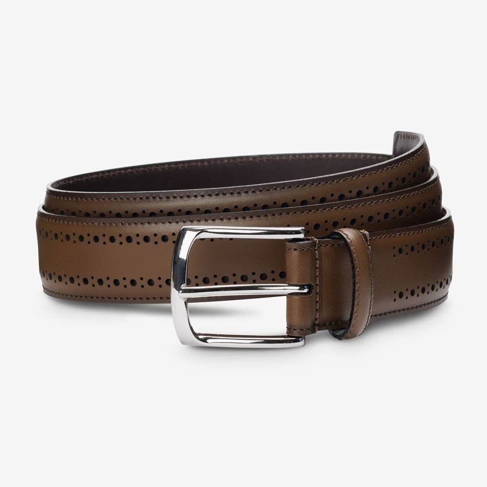 brown leather dress belt Trade Leather, Handmade American Harness Thick Belt Solid Brass / 28 Pant Size This belts texture is very nice to touch Brown Leather Dress Belt. Satchel