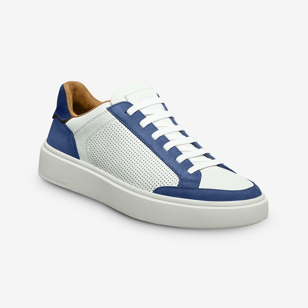Allen Edmonds Oliver Slip-on Stretch-lace Sneaker Denim Leather Mix -  Sherman Brothers Inc
