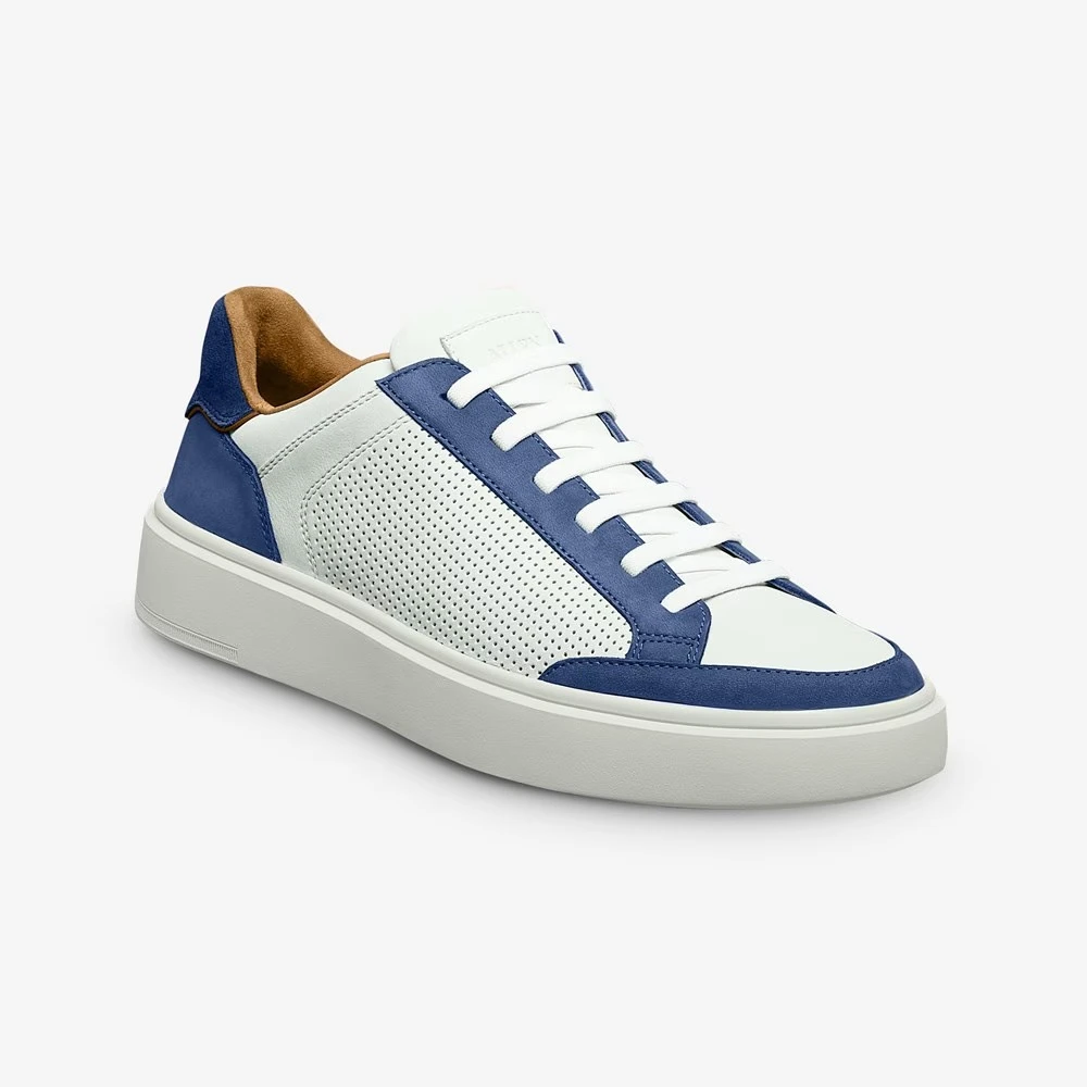 Allen Edmonds Oliver Slip-on Stretch-lace Sneaker Denim Leather Mix - Sherman Brothers Inc Allen Edmonds Oliver Slip-on Stretch-lace Sneaker Denim Leather Mix - Sherman Brothers Inc