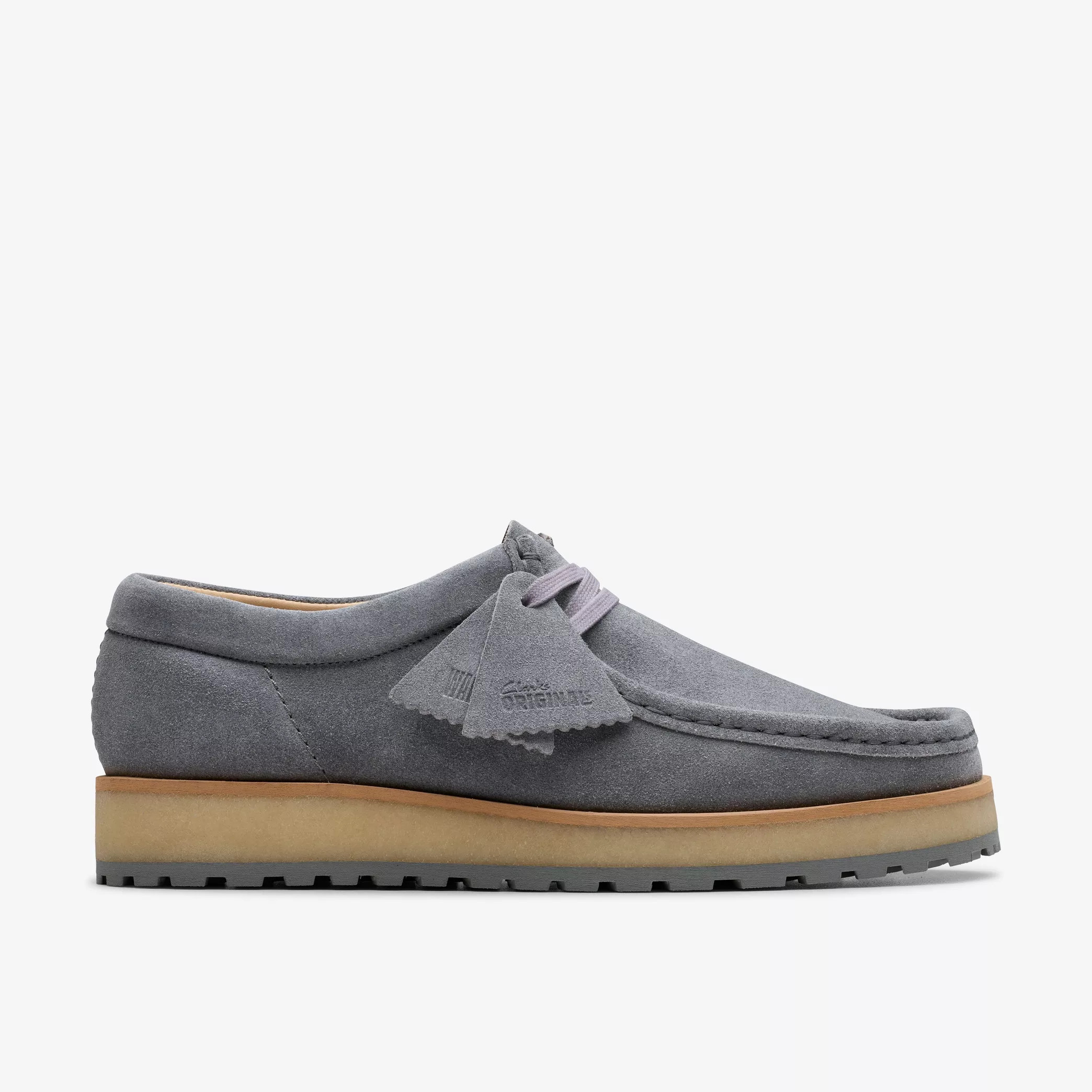 Clarks  Wallabee グレー Clarks Originals Wallabee In Grey For Women | Crepe Sole