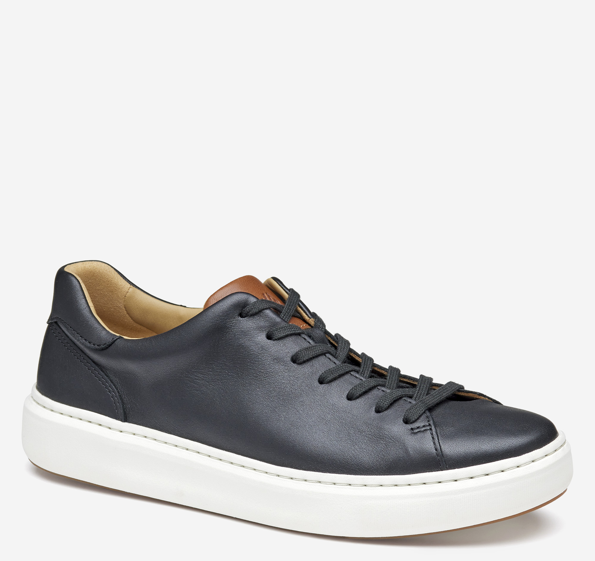 Johnston & Murphy Anders Lace-To-Toe Black Full Grain - Sherman